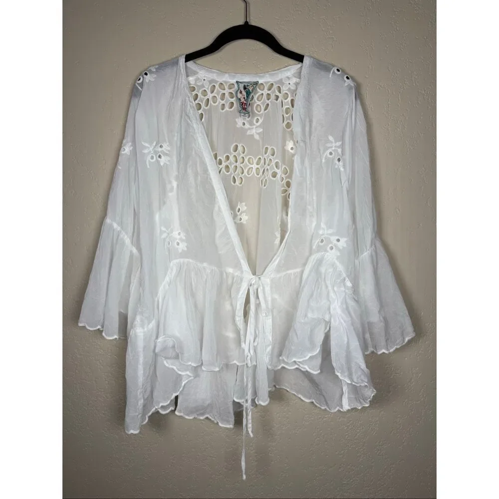 Johnny Was Lance Ruffle Kimono - Picture 3 of 8